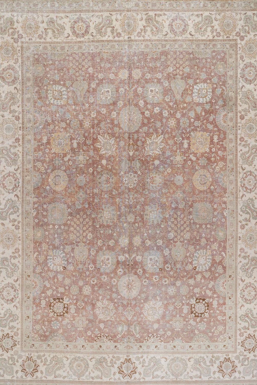 Tapis persan ancien de Tabriz P2588 en vente 5