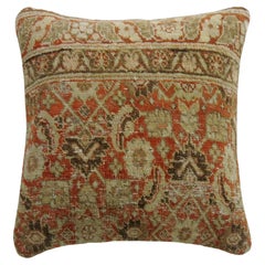 Antique Persian Tabriz Rug Pillow