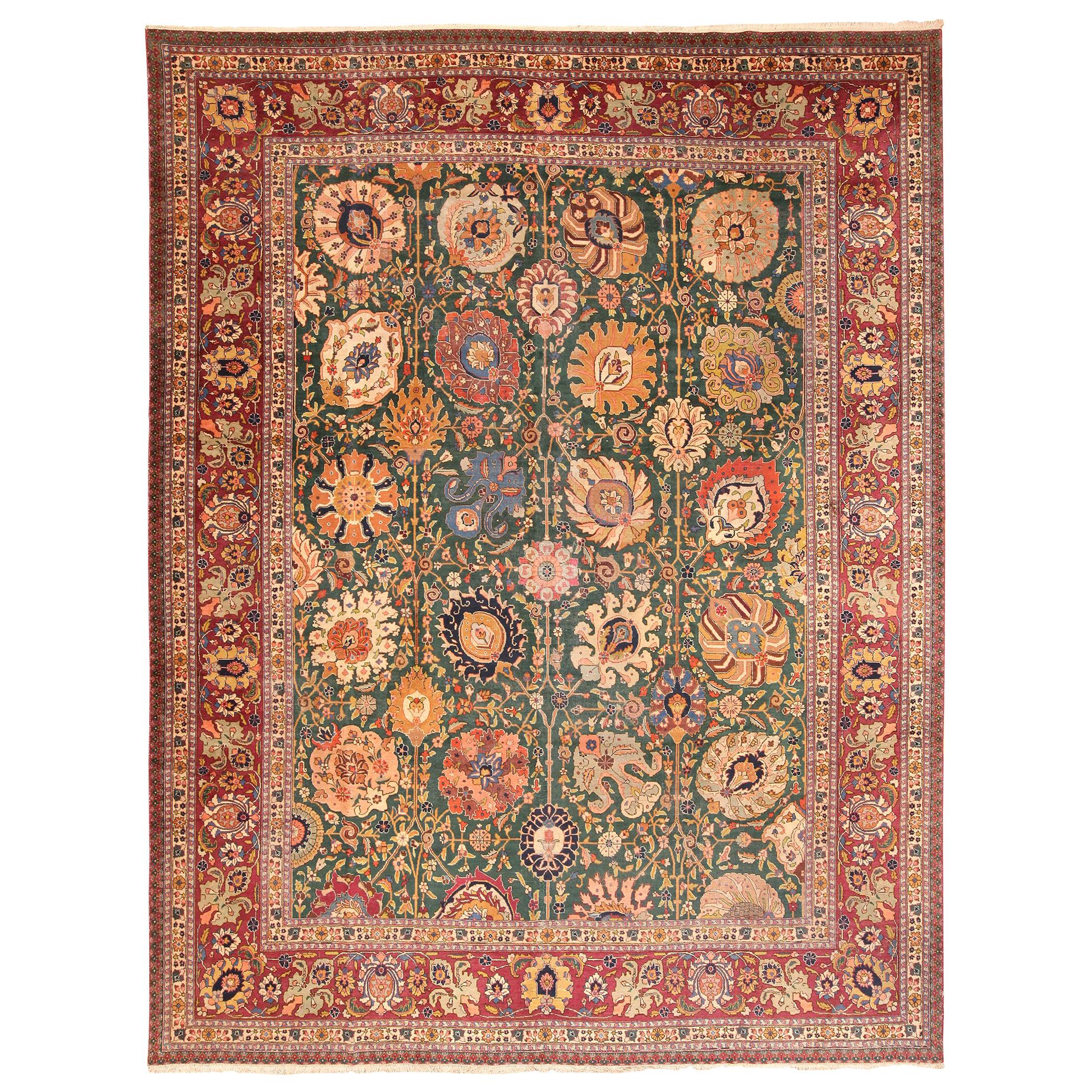 Antique Persian Tabriz Rug