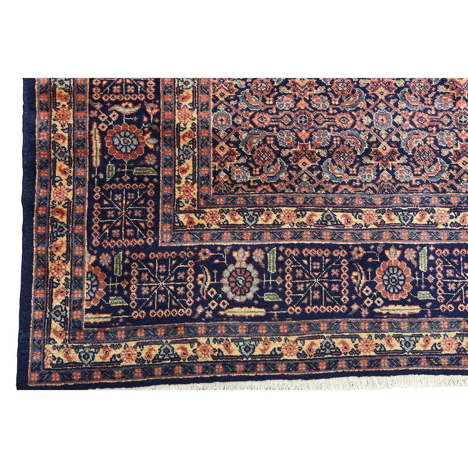 Noué à la main Tapis persan ancien de Tabriz - Taille : 11'11 X 9'3 en vente