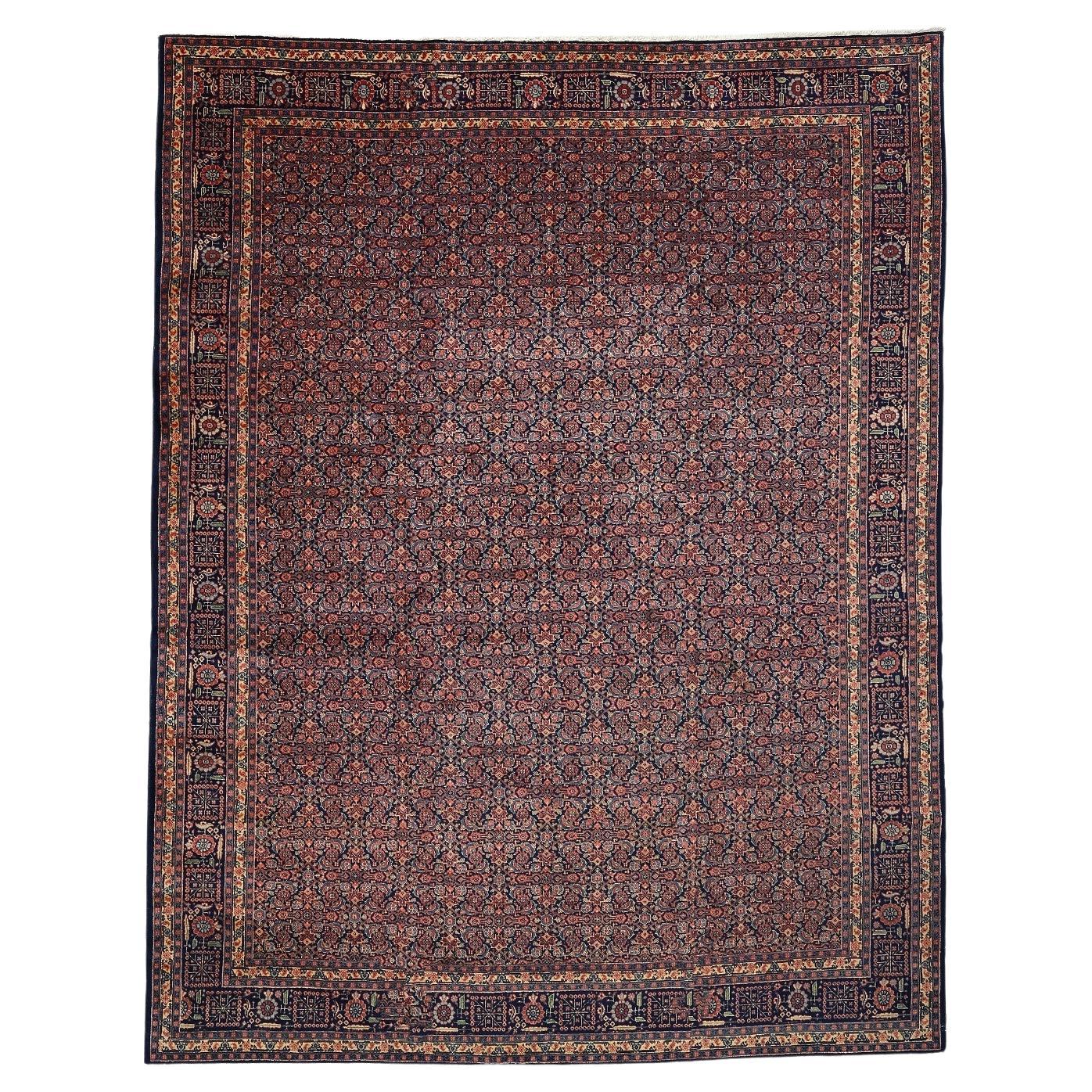 Antiker persischer Täbris-Teppich - Größe: 11'11 X 9'3