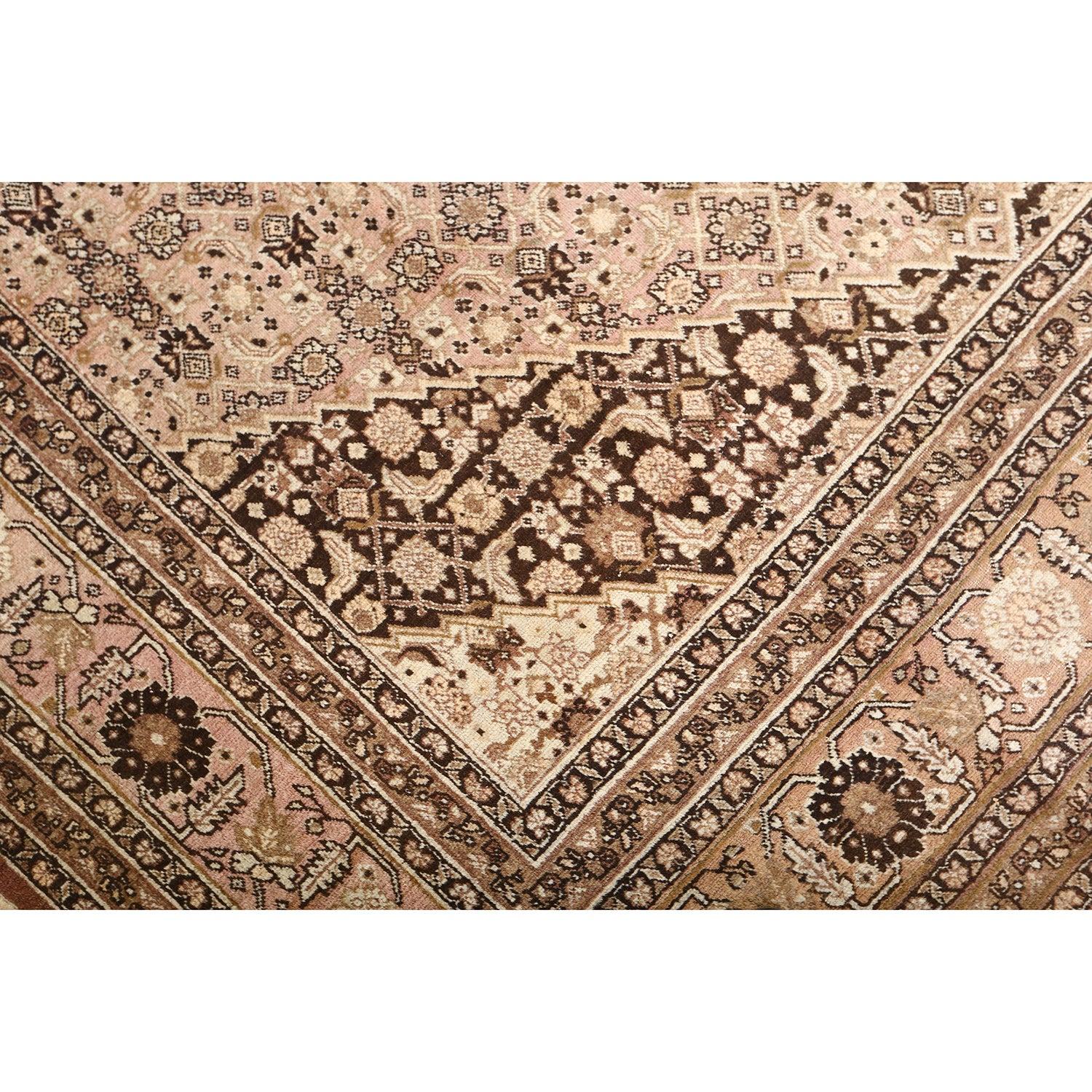 Perse Tapis persan ancien de Tabriz - Taille : 11'3 X 7'9 en vente