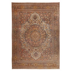 Antique Persian Tabriz Rug - Size: 11'6 X 8'2