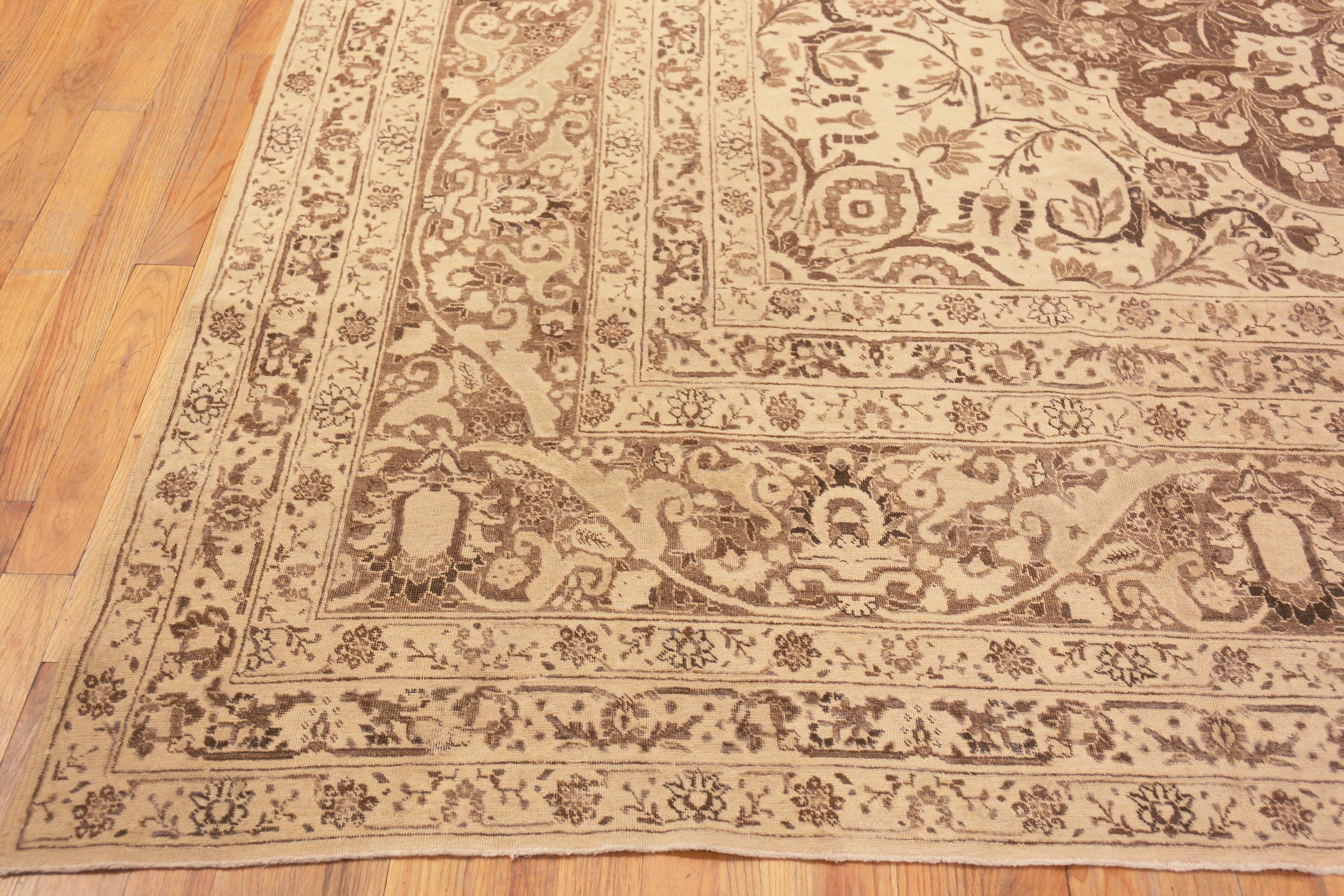 20th Century Antique Persian Tabriz Rug. Size: 12 ft x 18 ft For Sale