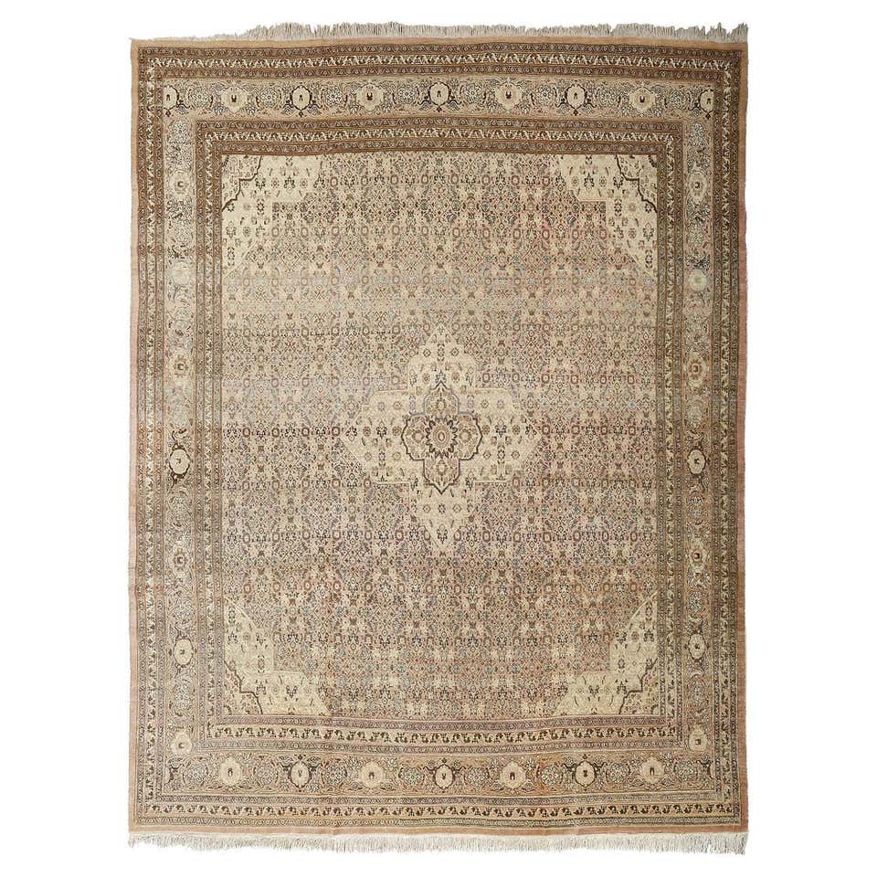 10' x 13' Persian Tabriz Area Rug For Sale at 1stDibs