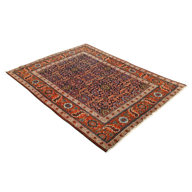 Perse Tapis persan ancien de Tabriz - Taille : 6'4x4'6 en vente