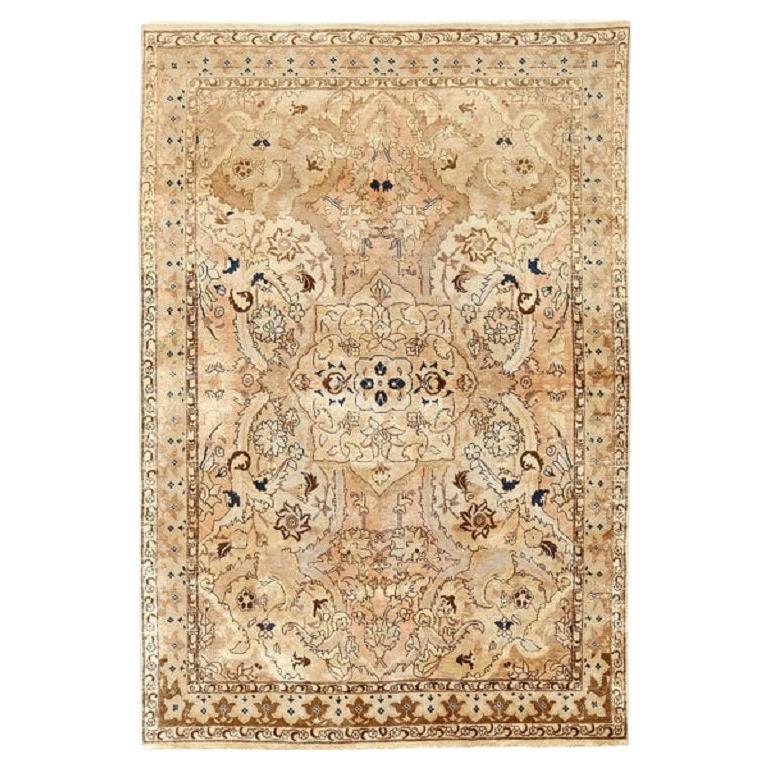 Tapis persan ancien de Tabriz - Taille : 8'6x5'9