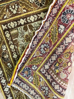 Antique Persian Tabriz  Rug, tree of life