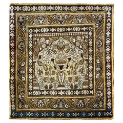 Antique Persian Tabriz  Rug, tree of life