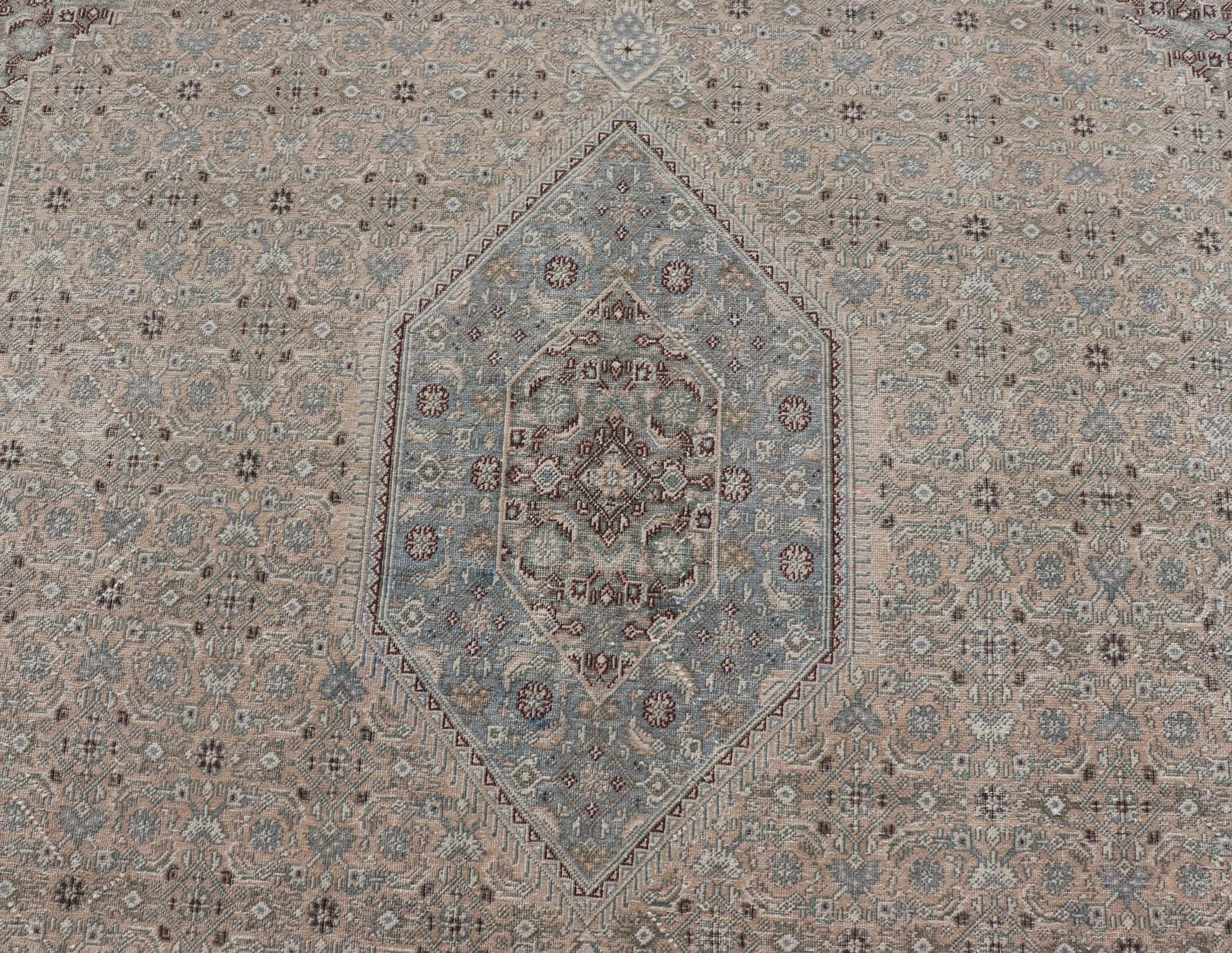 Antique Persian Tabriz Rug with All-Over Design Keivan Woven Arts Collection  For Sale 5