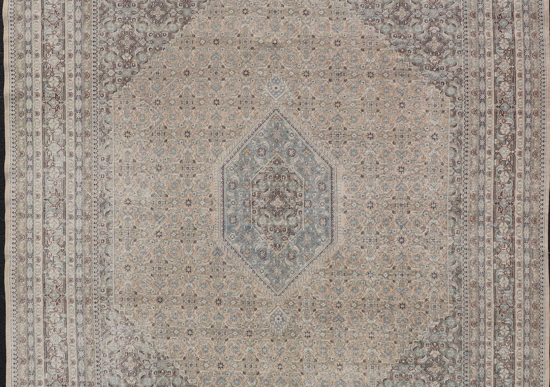 20th Century Antique Persian Tabriz Rug with All-Over Design Keivan Woven Arts Collection  For Sale