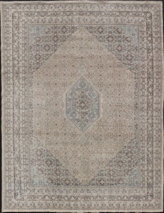 Antique Persian Tabriz Rug with All-Over Design Keivan Woven Arts Collection 