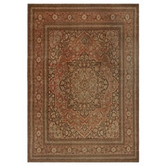 Antico tappeto persiano Tabriz con motivi floreali, da Rug & Kilim