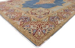 Antique Persian Kerman Rug with French Neoclassical Style
