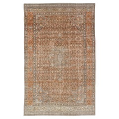 Antico tappeto persiano Tabriz con intricato disegno Herati 12'6 x 20'4