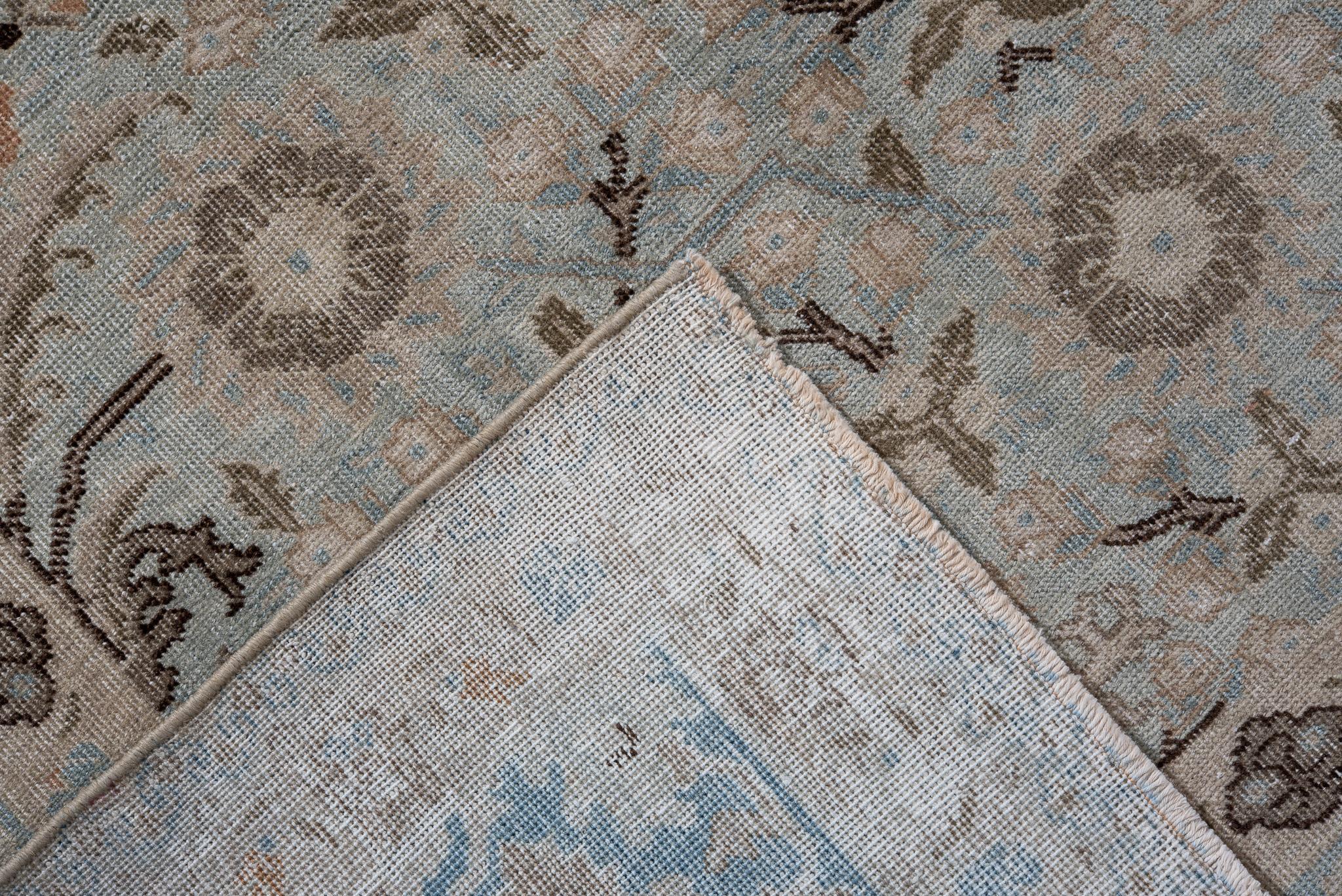 Antique Persian Tabriz Rug with Large Floral Medallion in Vibrant Colors In Excellent Condition In New York, NY