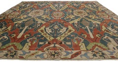 Antique Persian Tabriz Rug with Modern Art Deco Style, Petag Tabriz Rug