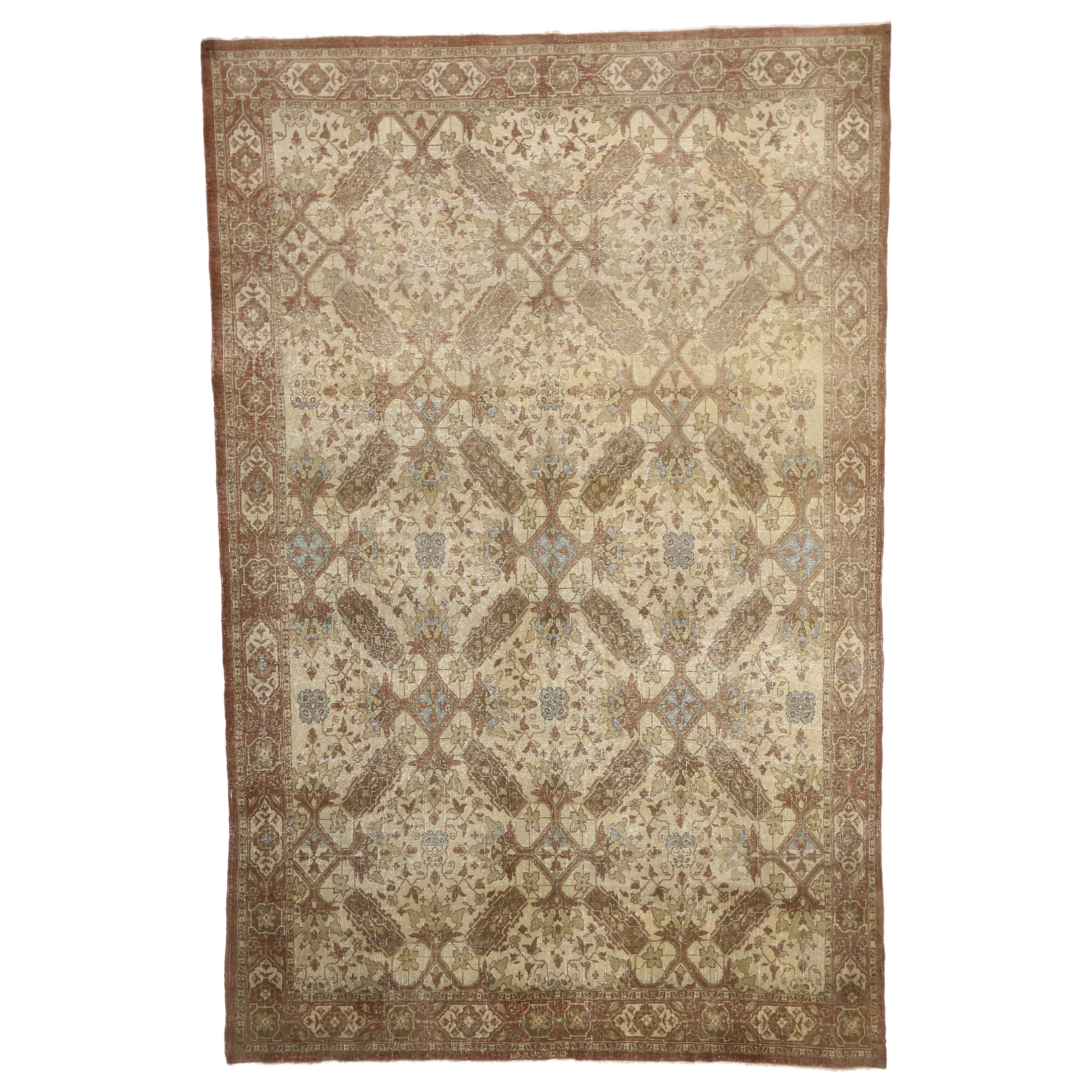 Antiker persischer Täbriz-Teppich 