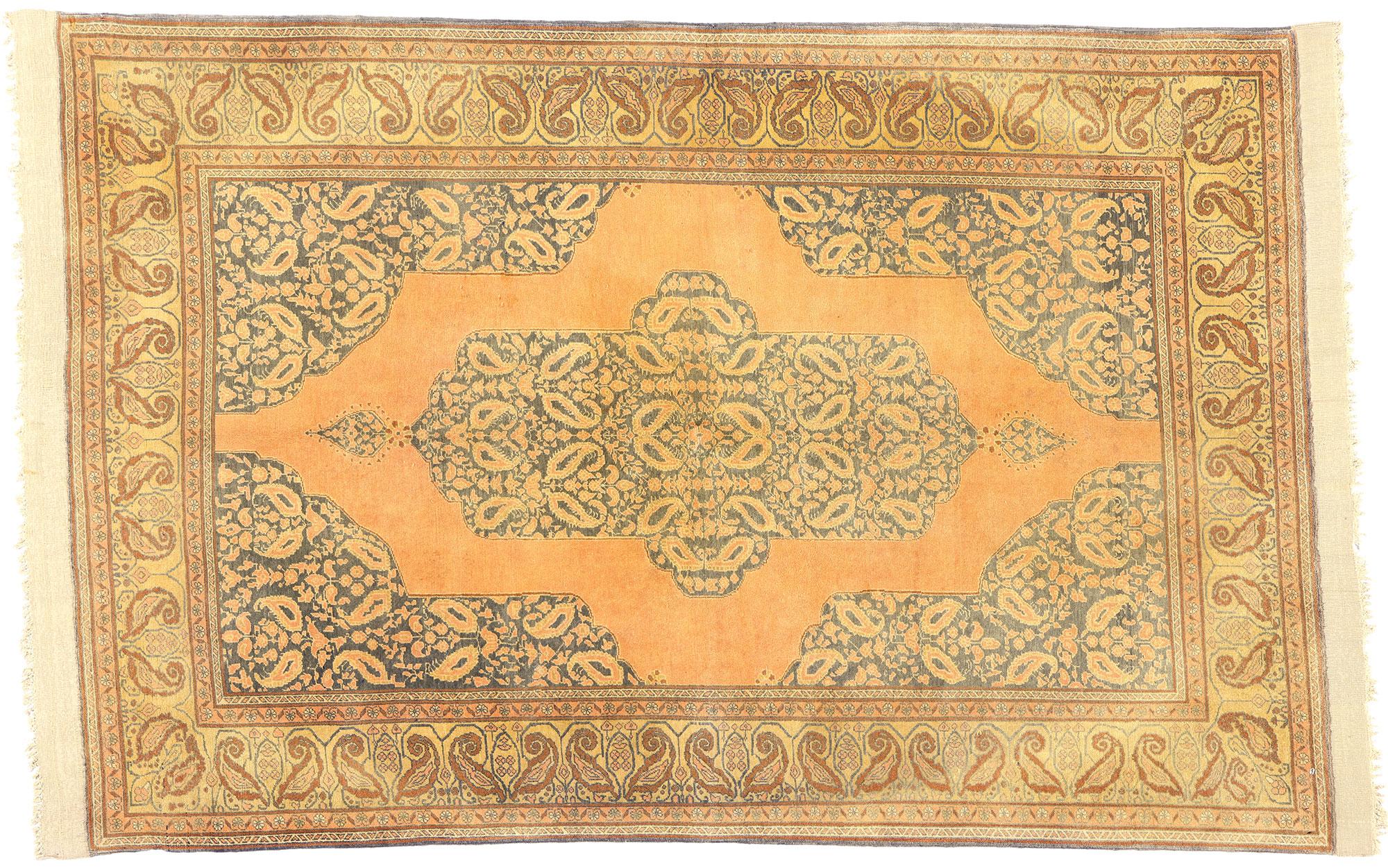 Antique Persian Tabriz Rug For Sale 4