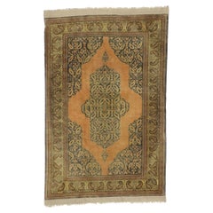 Antique Persian Tabriz Rug with Modern Rustic Style