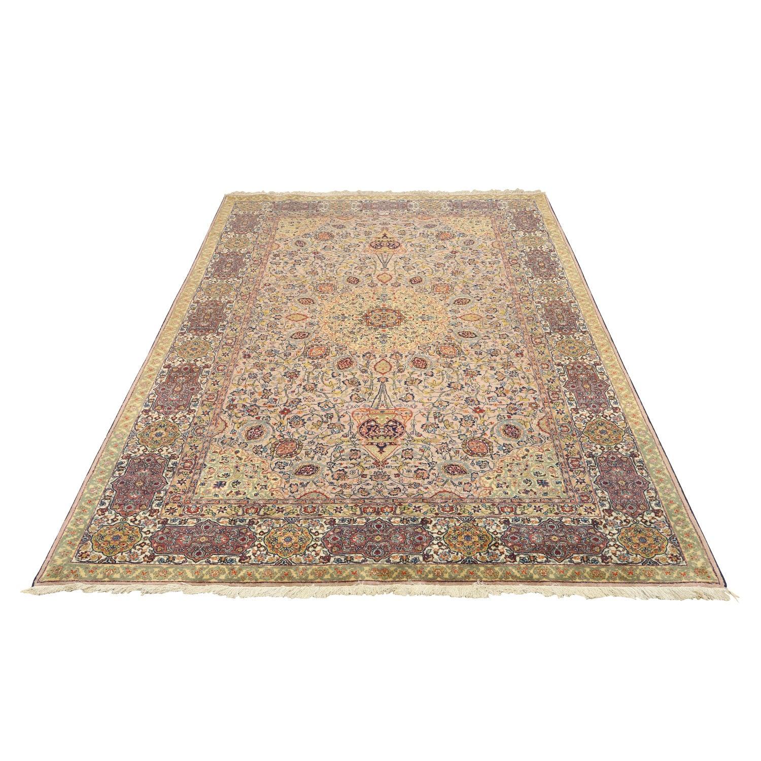Annodato a mano Tappeto antico Persiano Tabriz Saremi - Dimensioni: 7'3x4'10 in vendita