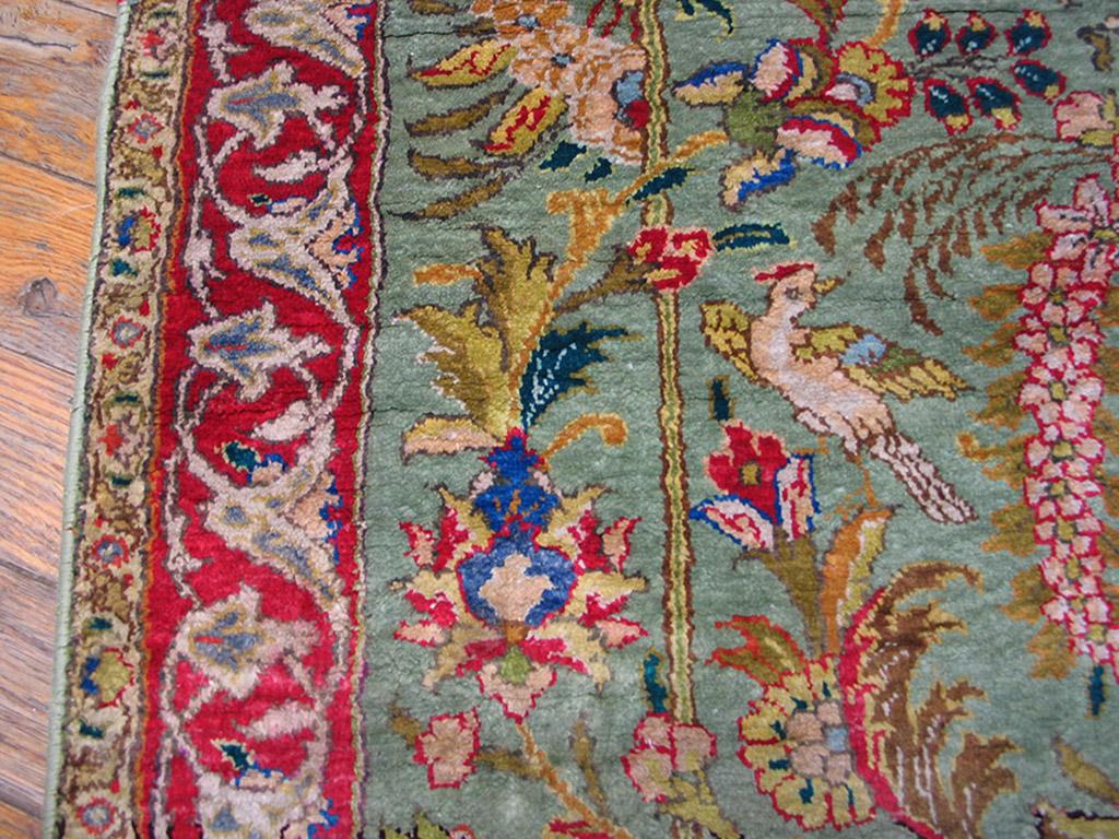 Antique Persian Tabriz Silk Rug 2' 5