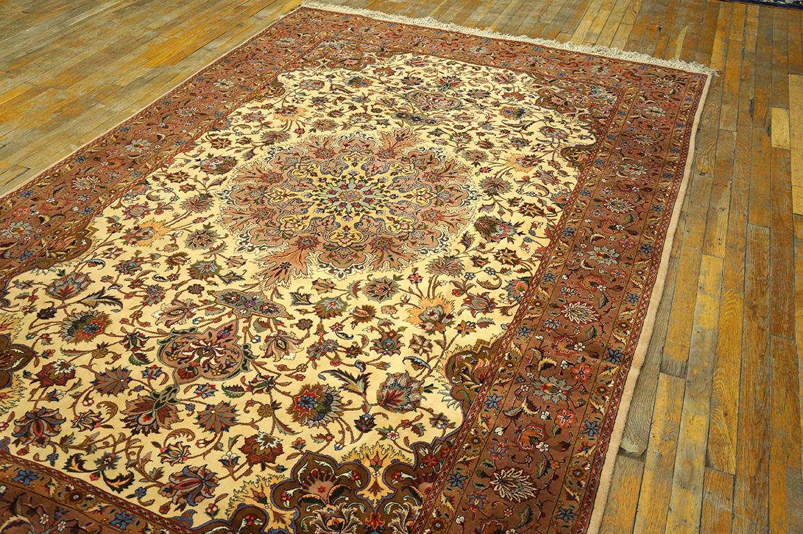 Mid-20th Century Mid 20th Century Persian Tabriz Carpet (  5' 10