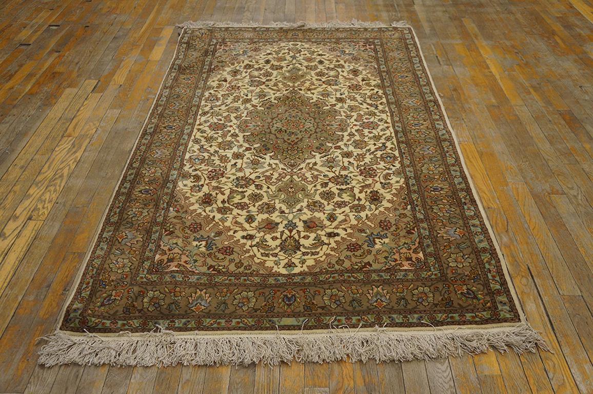 Hand-Knotted Antique Persian Tabriz, Silk Rugs For Sale