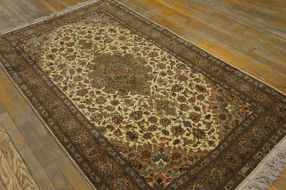 Antique Persian Tabriz, Silk Rugs In Good Condition For Sale In New York, NY