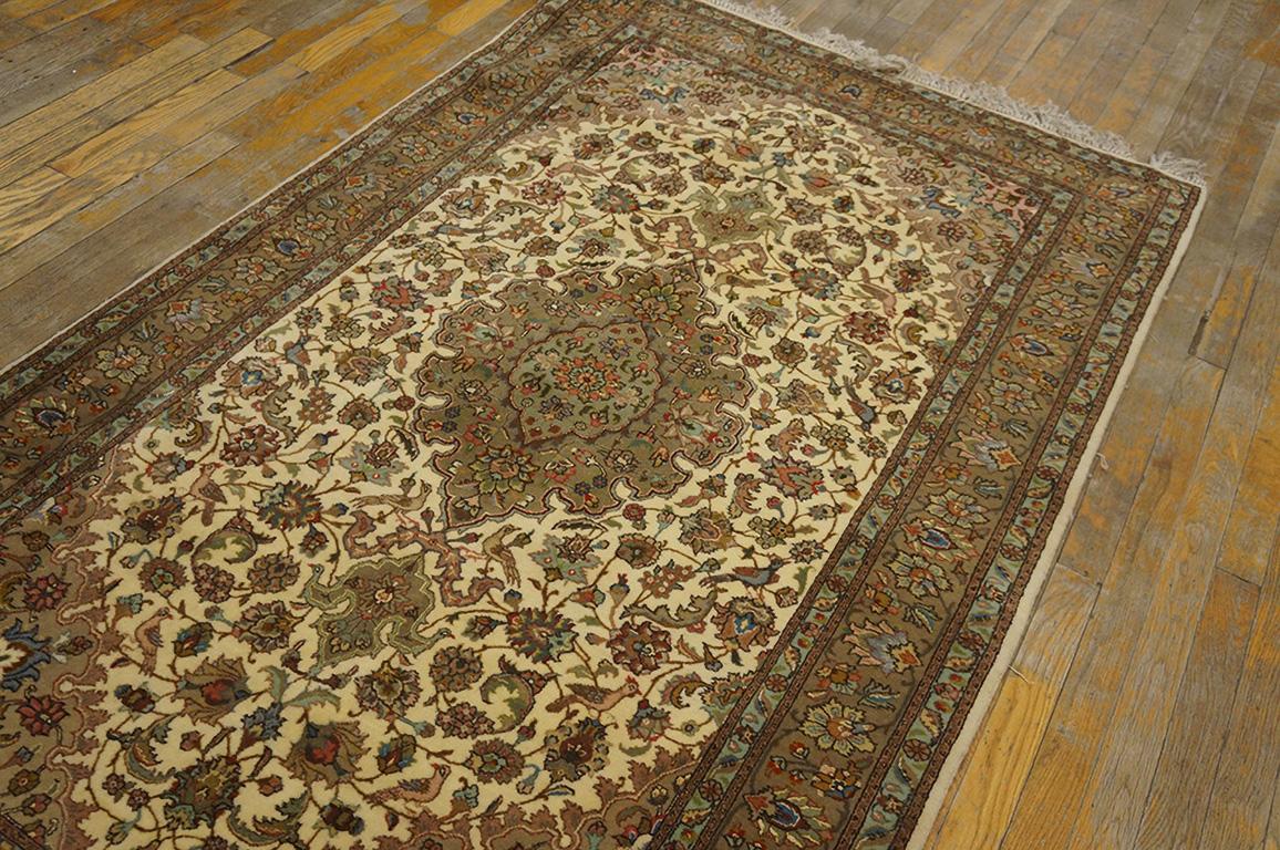 Mid-20th Century Antique Persian Tabriz, Silk Rugs For Sale