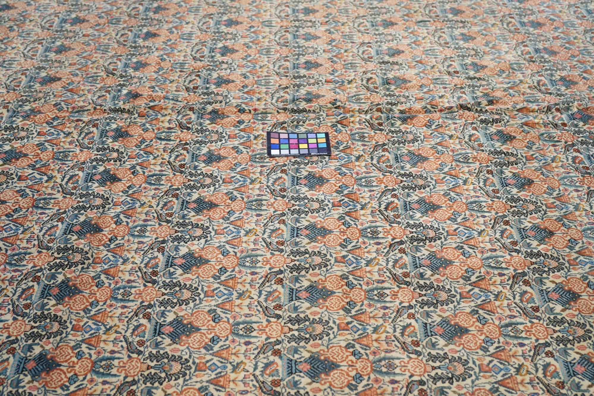 Wool Antique Persian Tehran Rug 7’5
