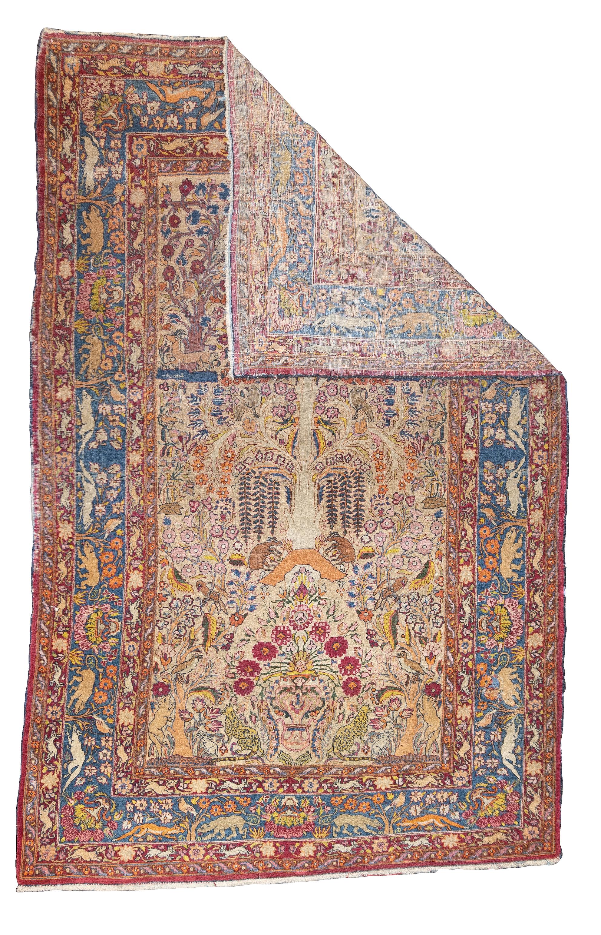 Tappeto antico persiano Tehran 4'3