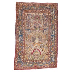 Tappeto persiano antico Tehran 4'3" x 6'7"