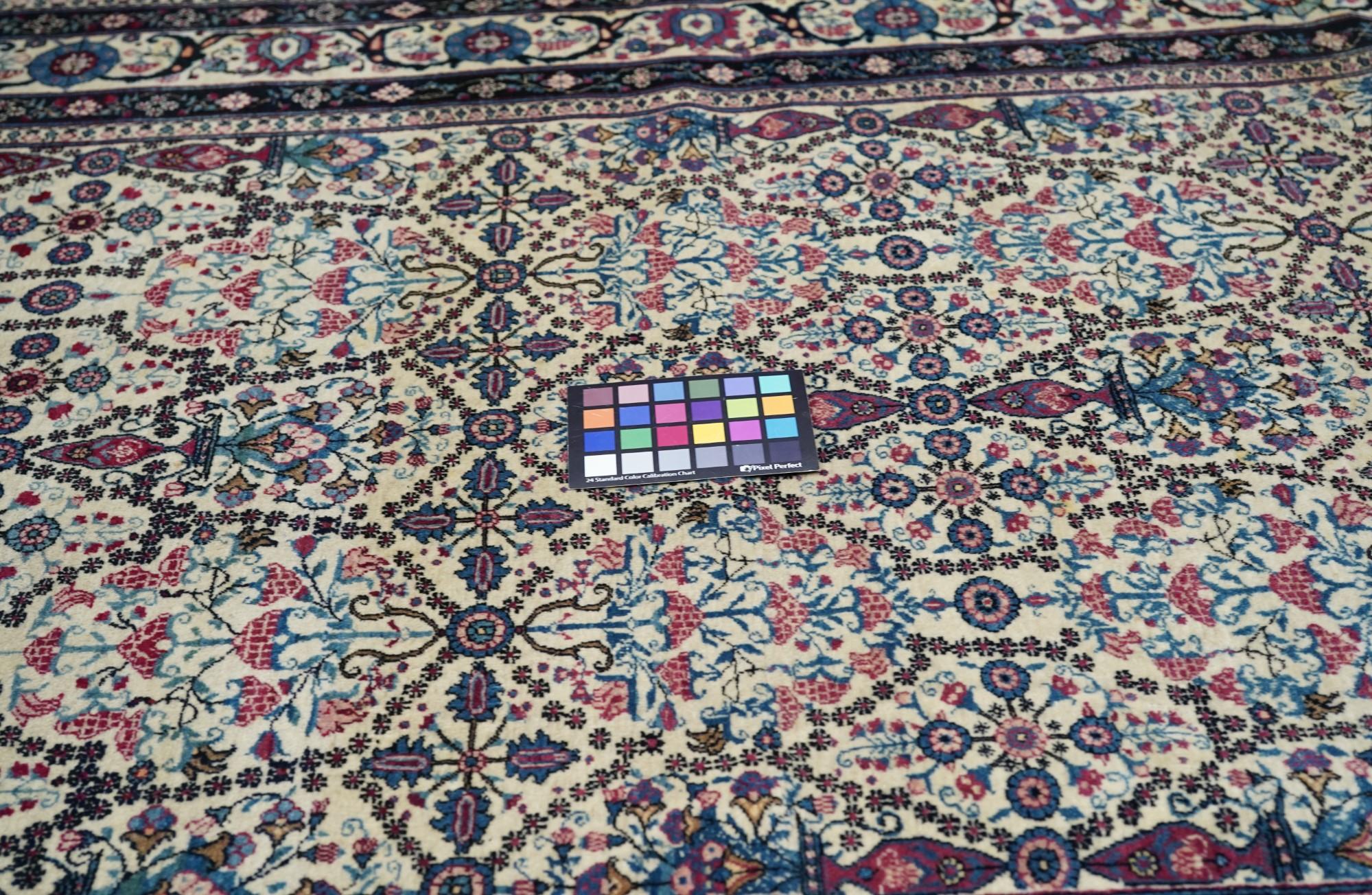 19th Century Antique Persian Tehran Rug 4'3'' x 6'9'' For Sale