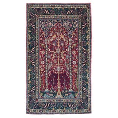 Antique Persian Tehran Rug 4'3" x 7’5”