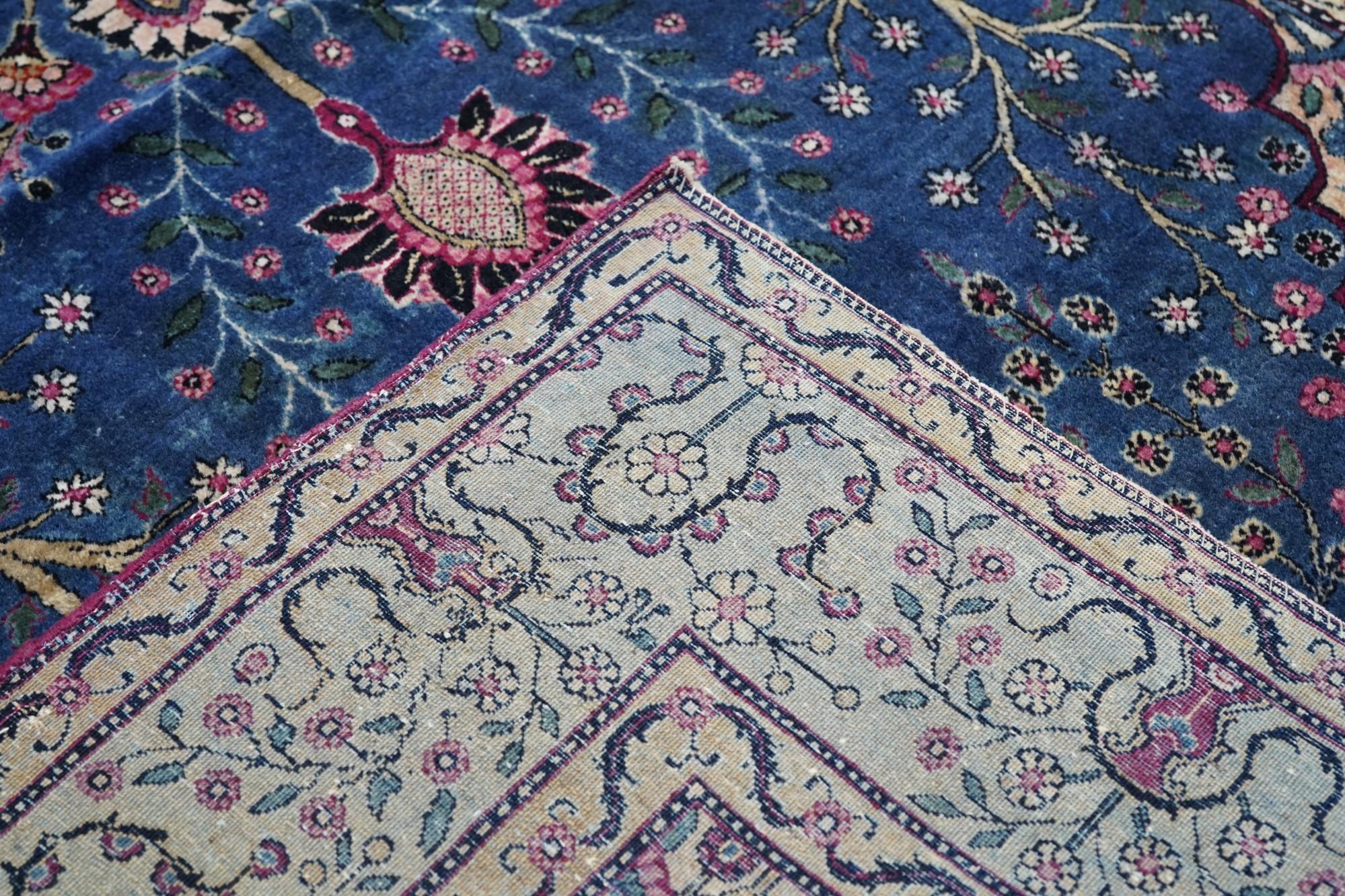 Antiker persischer Teheran-Teppich 4'5'' x 6'7'' im Angebot 2