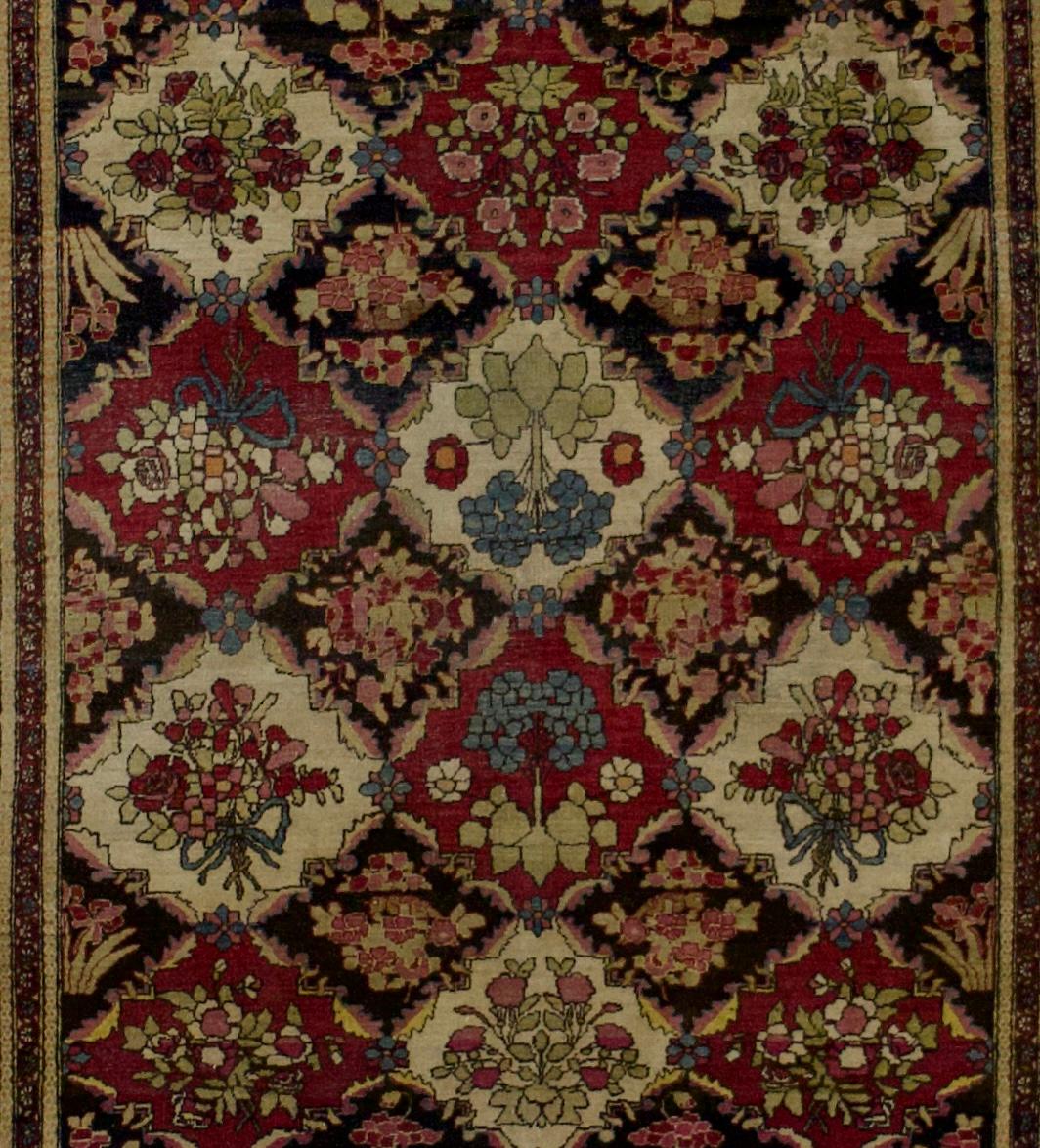 Persiano Tappeto antico persiano Tehran 4'6