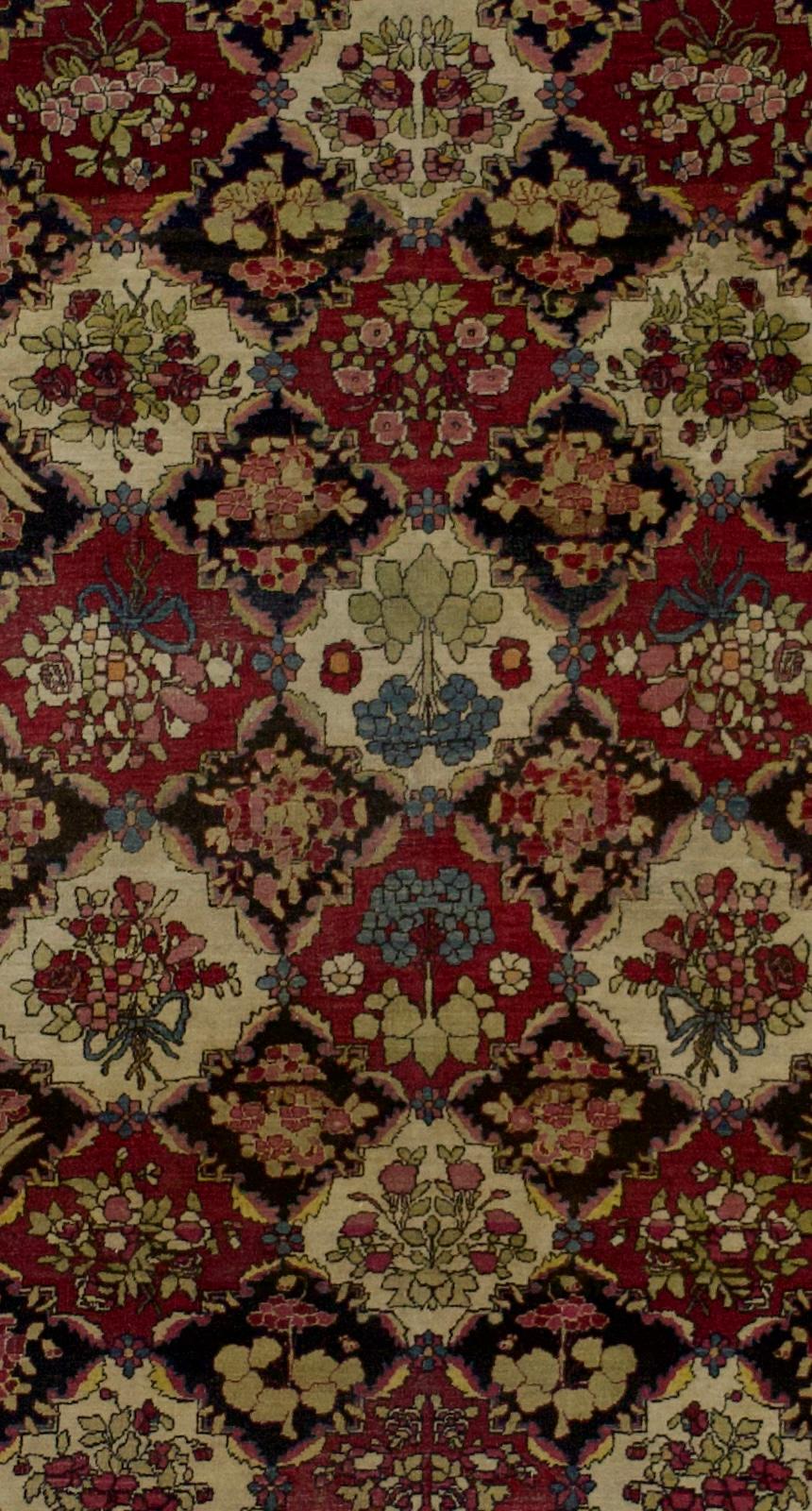 Tappeto antico persiano Tehran 4'6