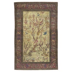 Antique Persian Tehran Rug 4'6" x 7’0"