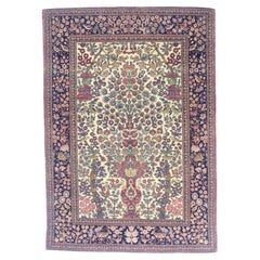 Antique Persian Tehran Rug 4'7" x 6’6"