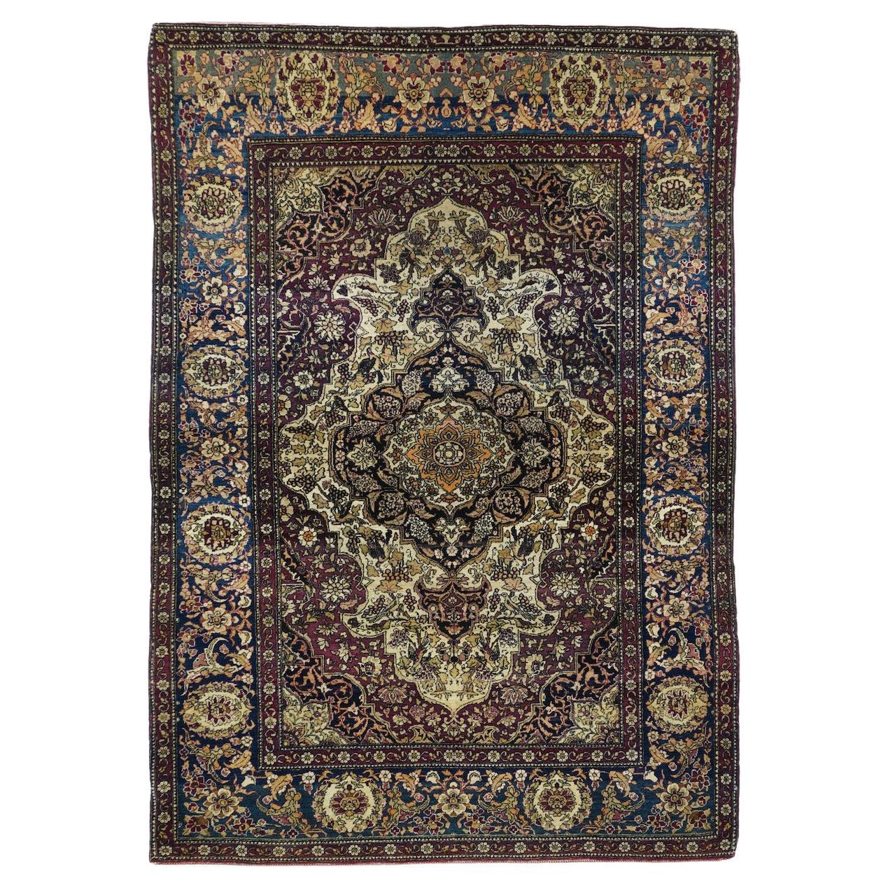 Antique Persian Tehran Rug 4'7'' x 6'7''