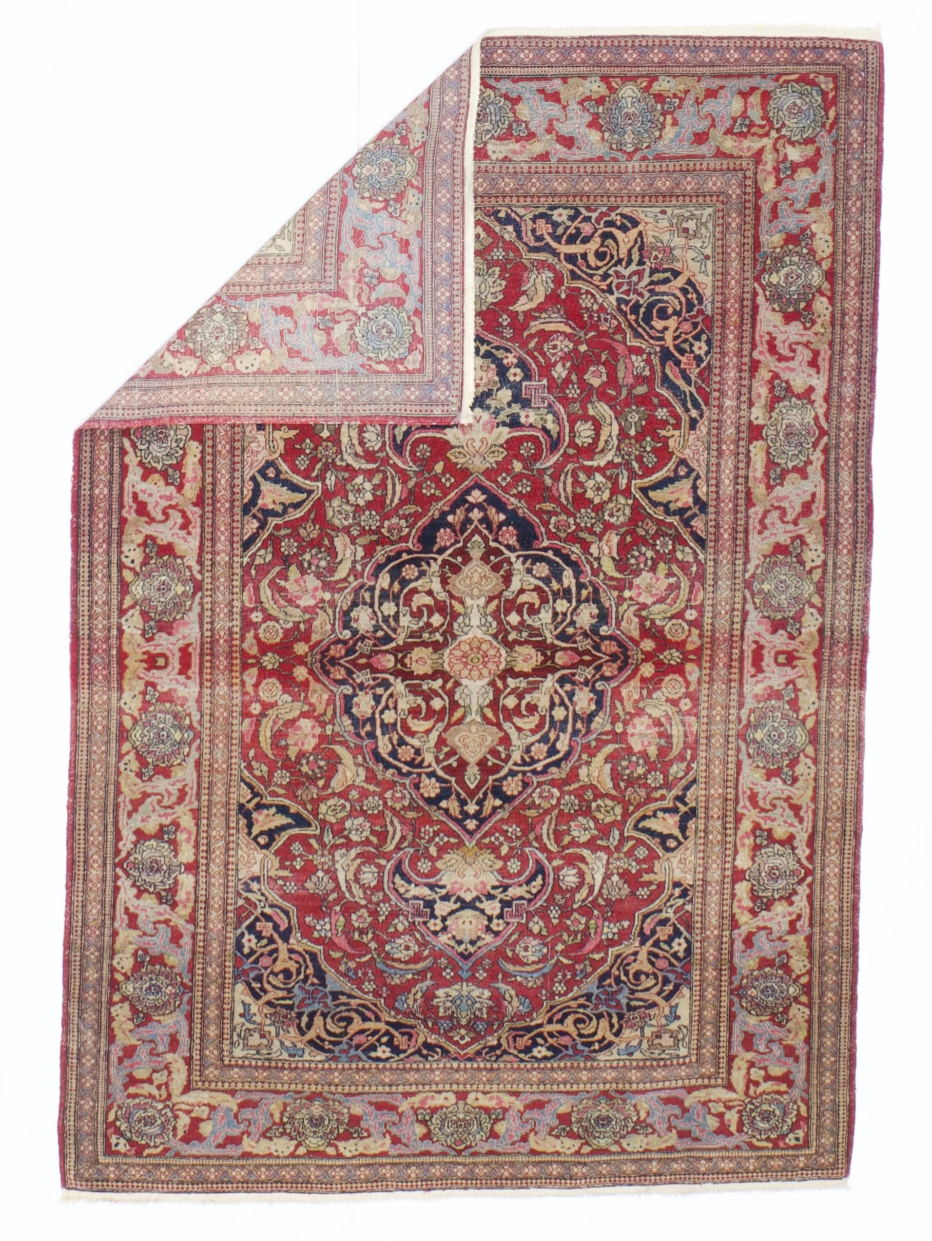 Tapis persan antique de Téhéran 4'7