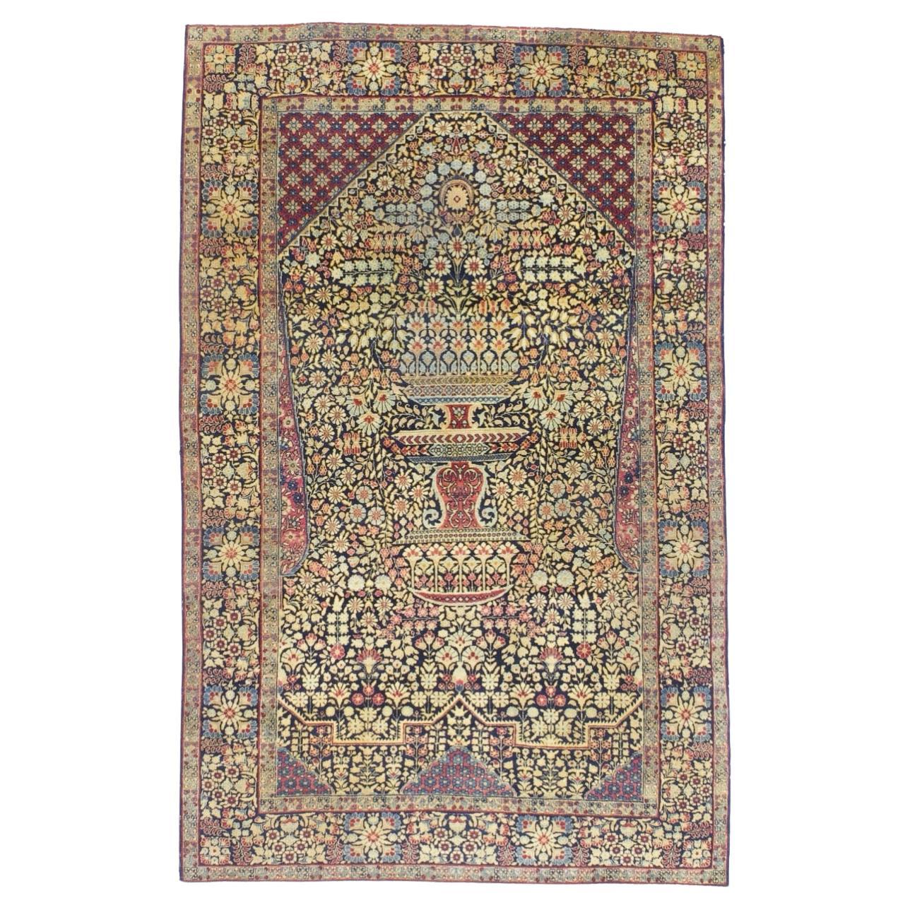Antique Persian Tehran Rug 4'7" x 7’3"