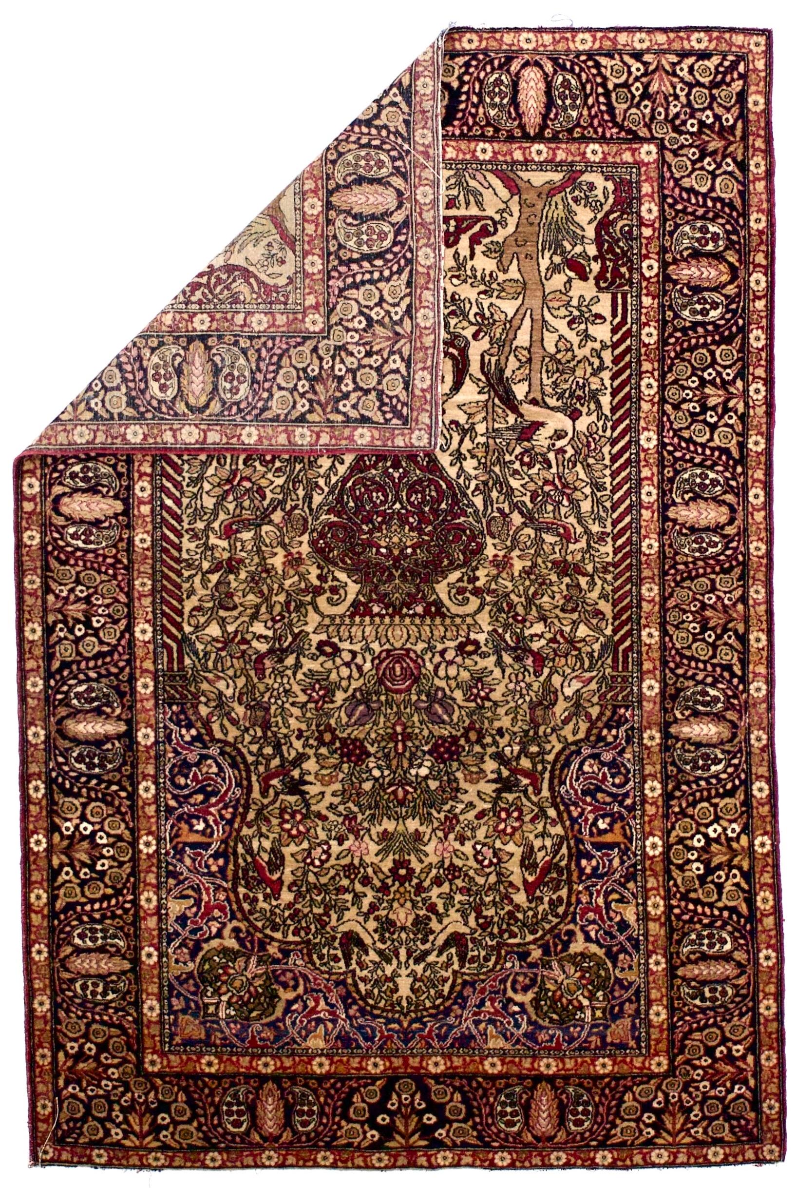 Tappeto antico persiano Tehran 4'8