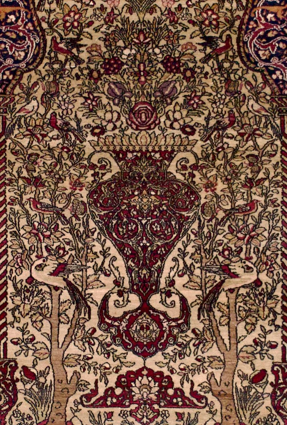 Persiano Tappeto antico persiano Tehran 4'8