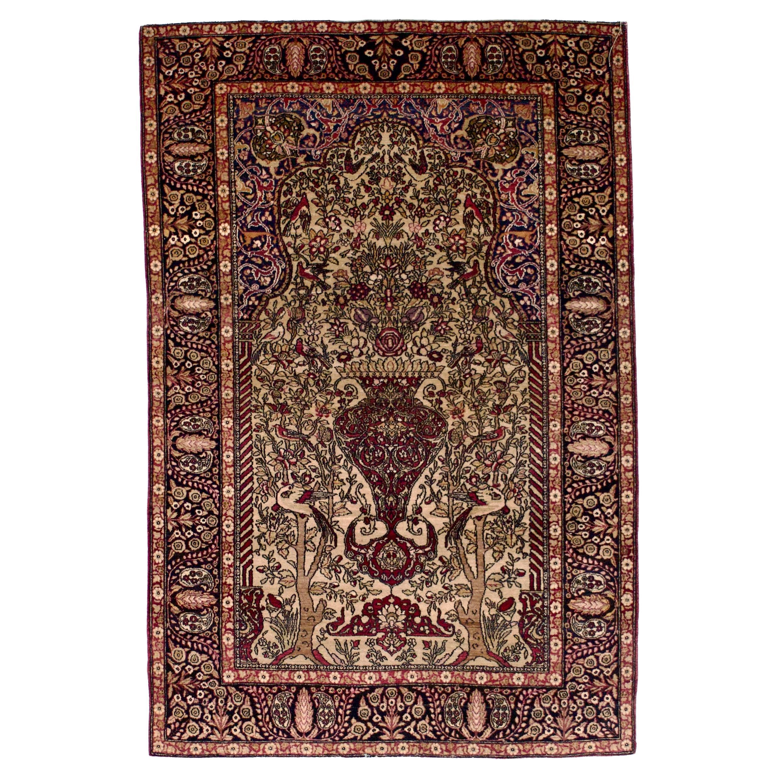 Antique Persian Tehran Rug 4’8" x 7’0"