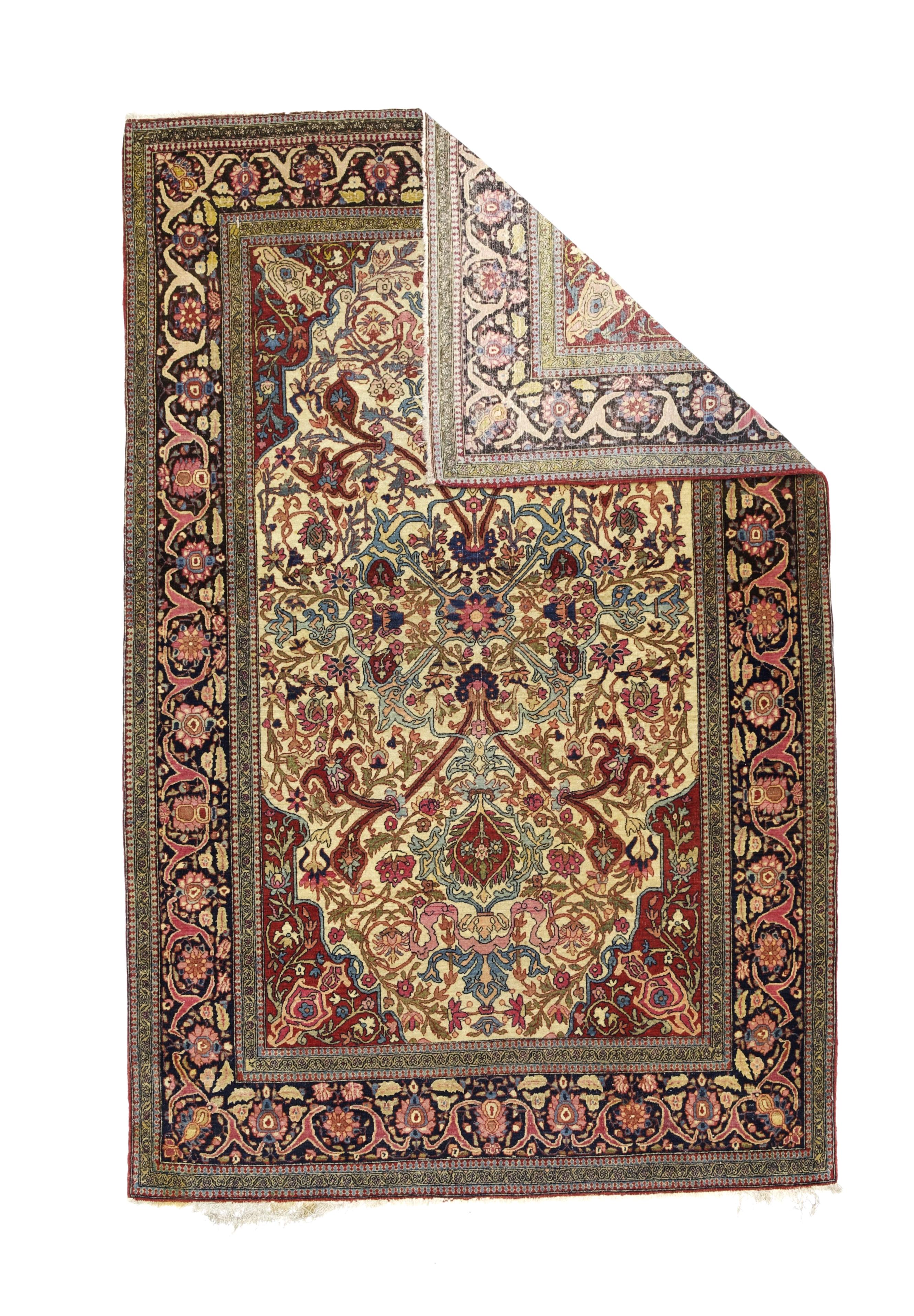 Tappeto antico persiano Tehran 4'8