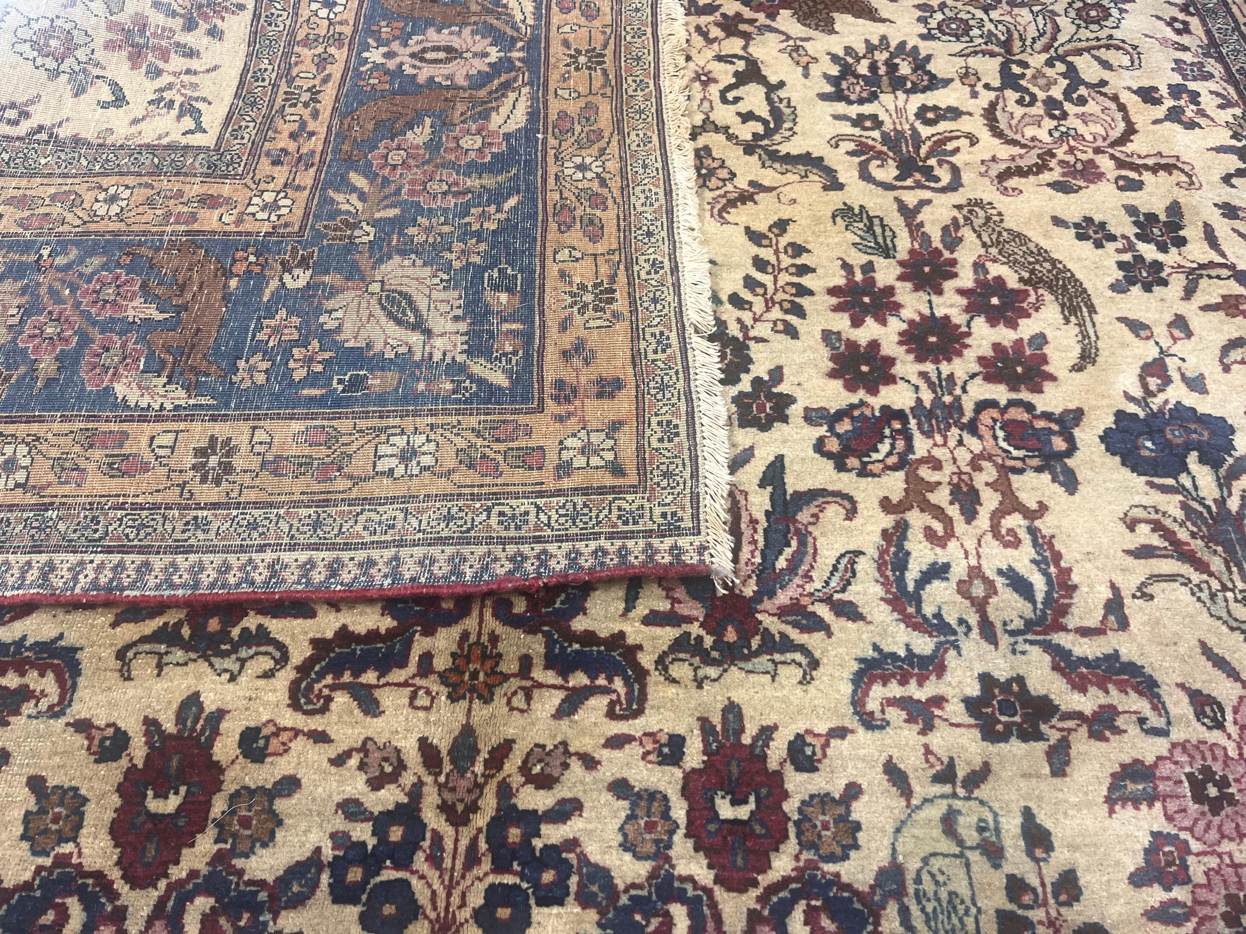 Antique Persian Tehran Rug 6’8