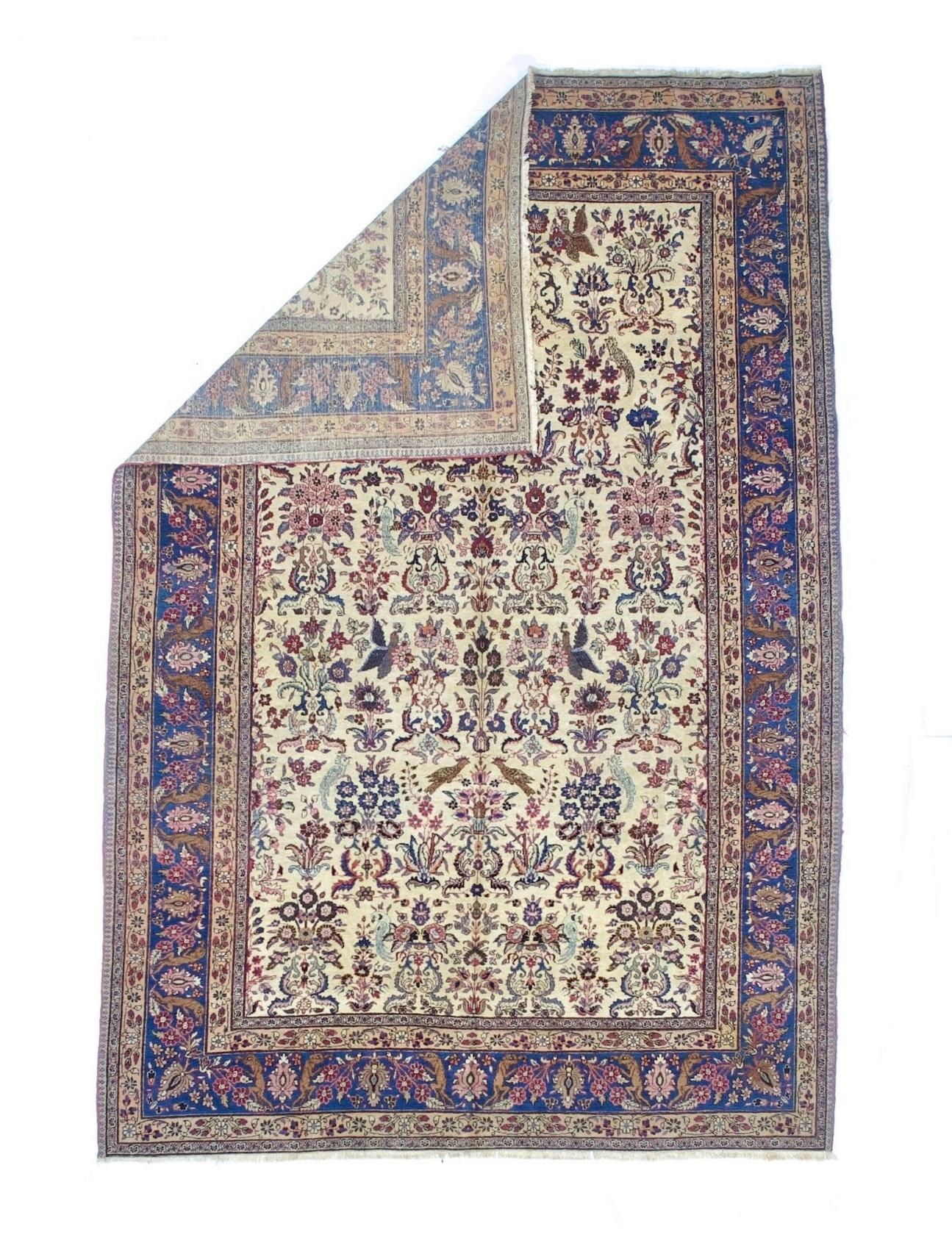 Antique Persian Tehran Rug 6’8