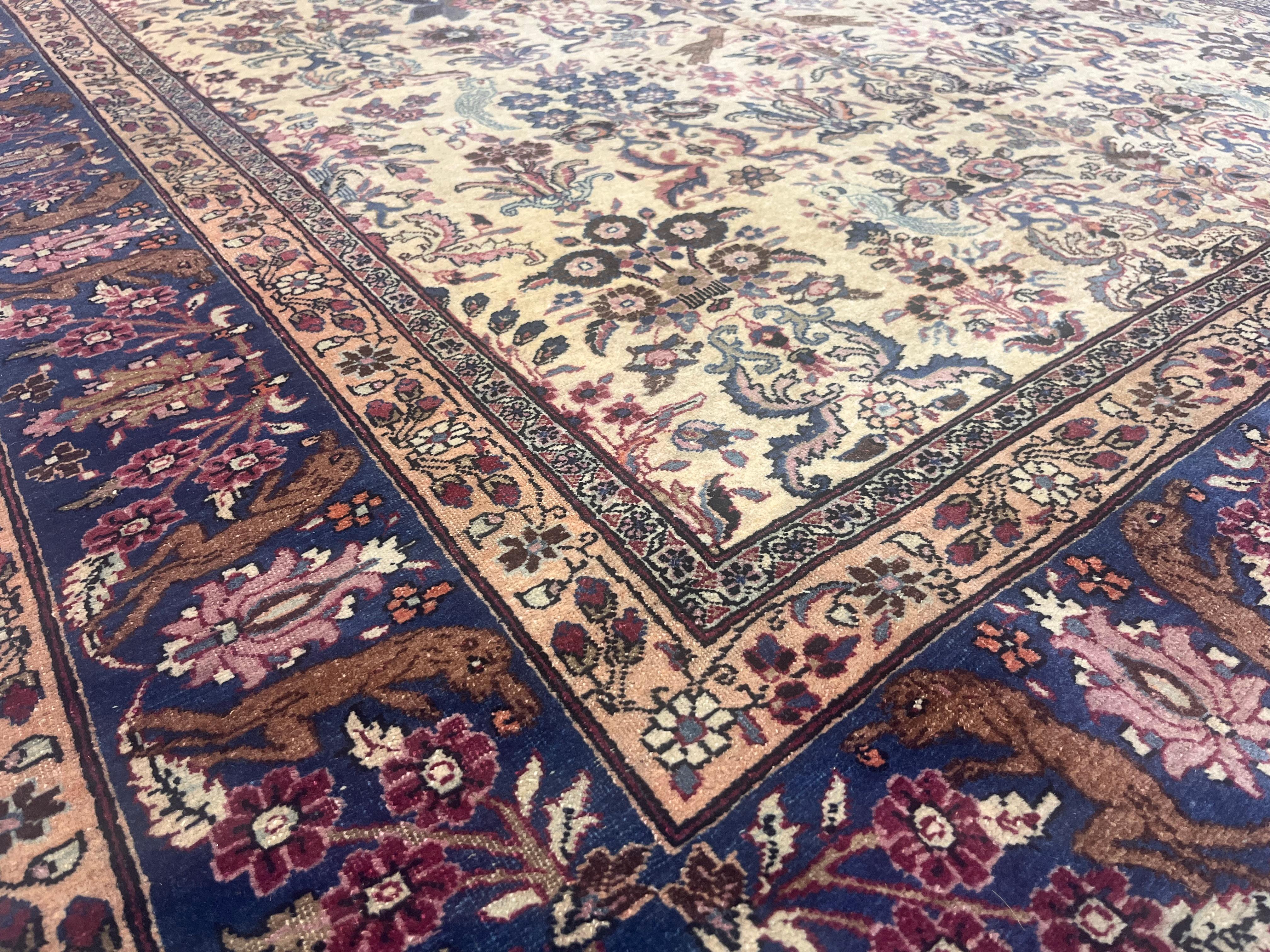 Antique Persian Tehran Rug 6’8